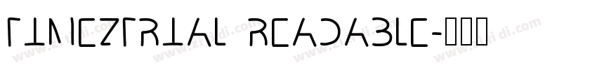 TimezTrial Readable字体转换 TimezTrial Readable字体转换